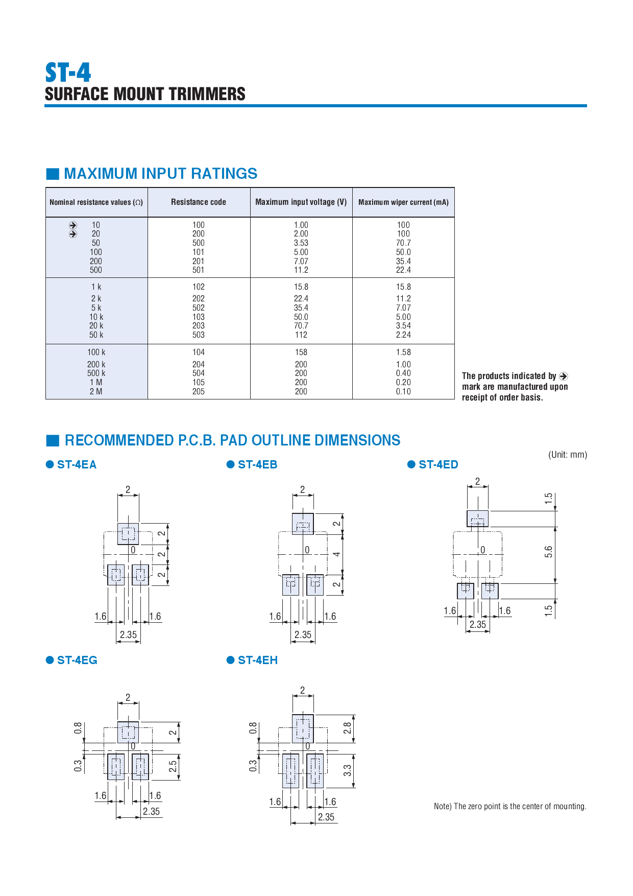 ST-4EA 200 ohm (201)_（COPAL(科宝电子)）ST-4EA 200 ohm (201)中文资料_价格_PDF手册-立创电子商城