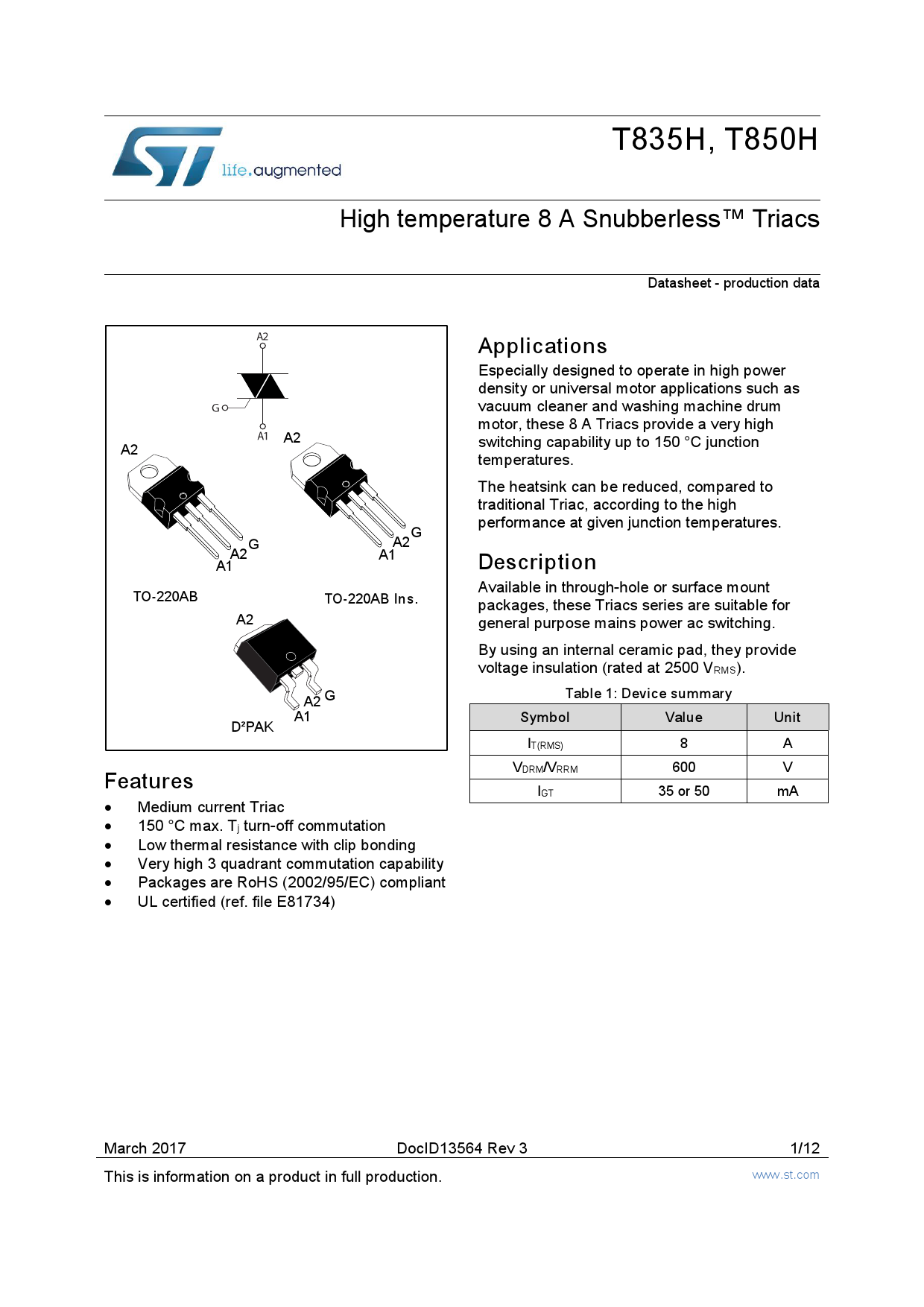 t835h-6g-tr数据手册pdf