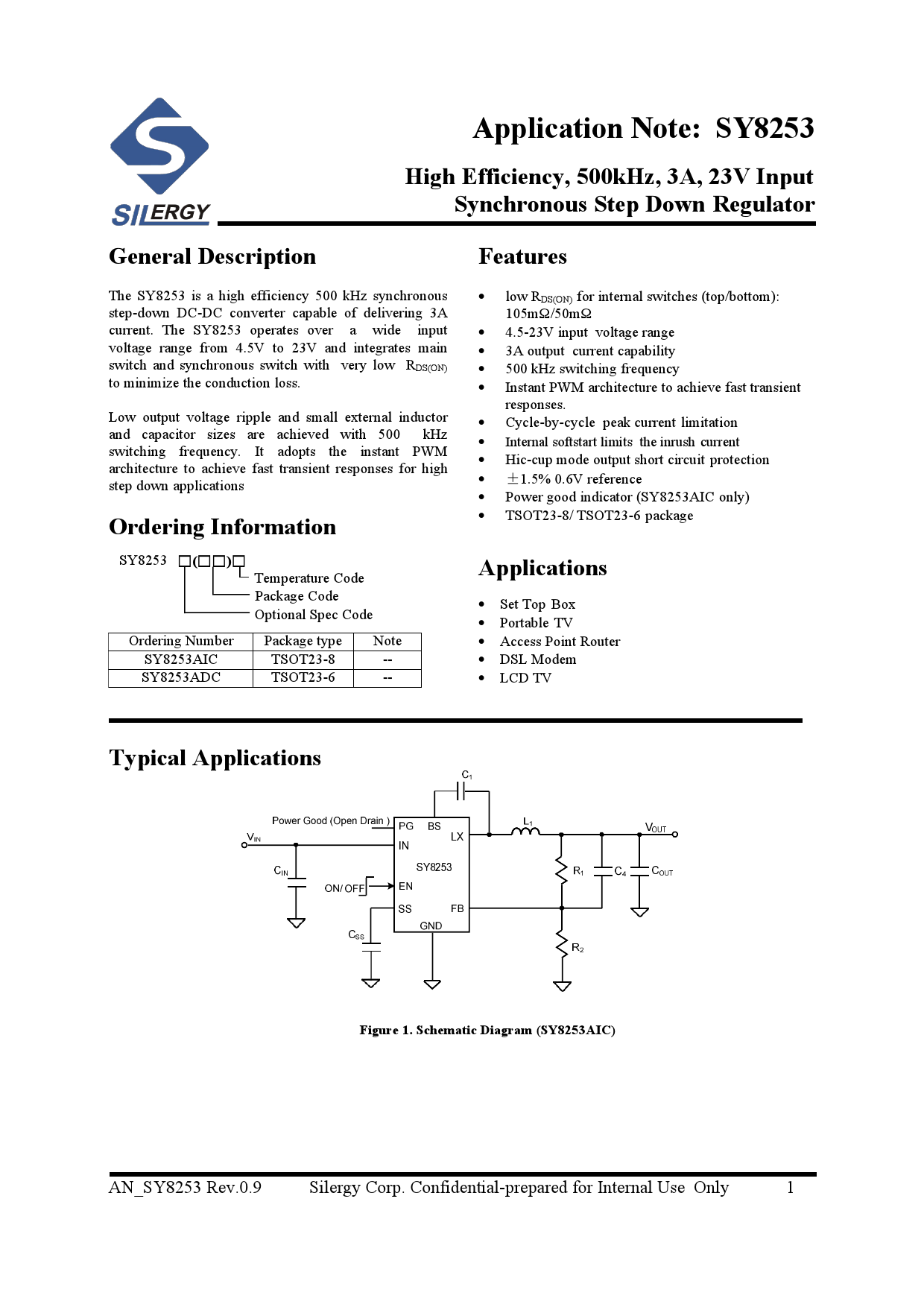 SY8253ADC_（矽力杰silergy）SY8253ADC中文资料_价格_PDF手册-立创电子商城