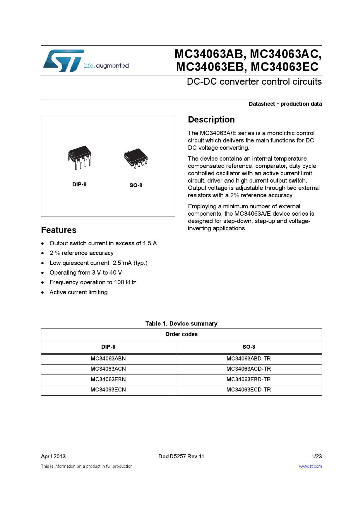 mc34063abd-tr_(st(意法半导体))mc34063abd-tr