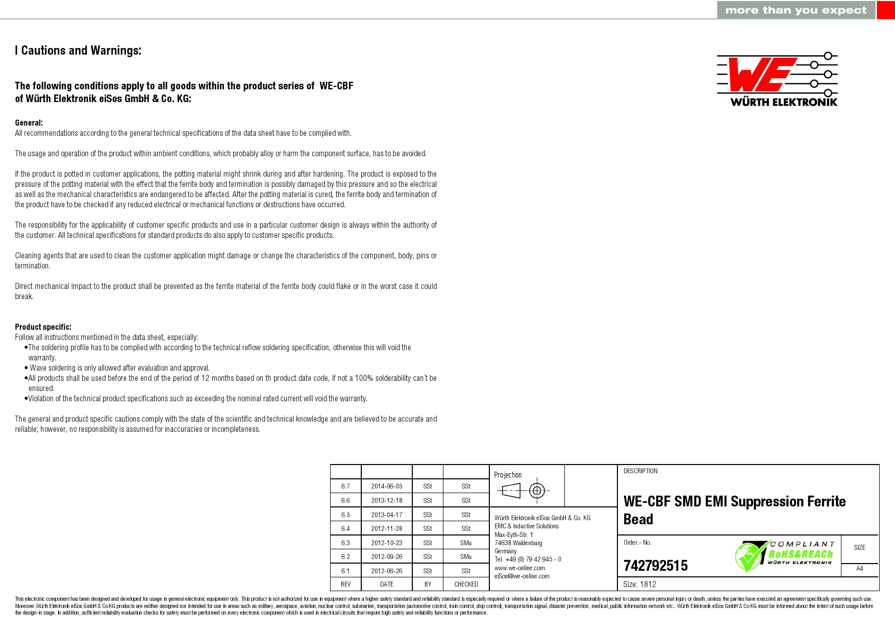 742792515_（Wurth(伍尔特)）742792515中文资料_价格_PDF手册-立创电子商城