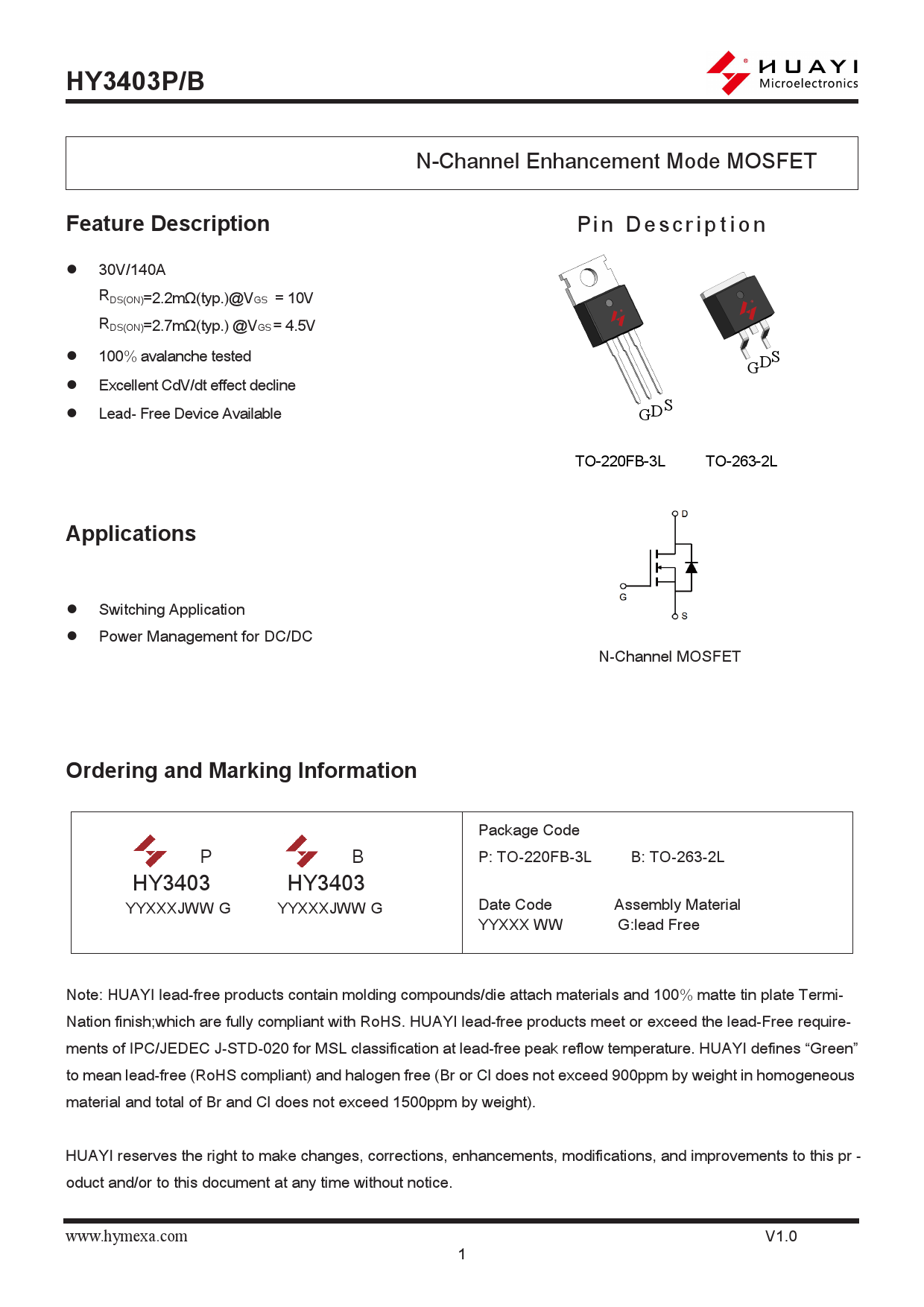 hy3403b数据手册pdf下载数据手册pdf阈值电压(vgs(th