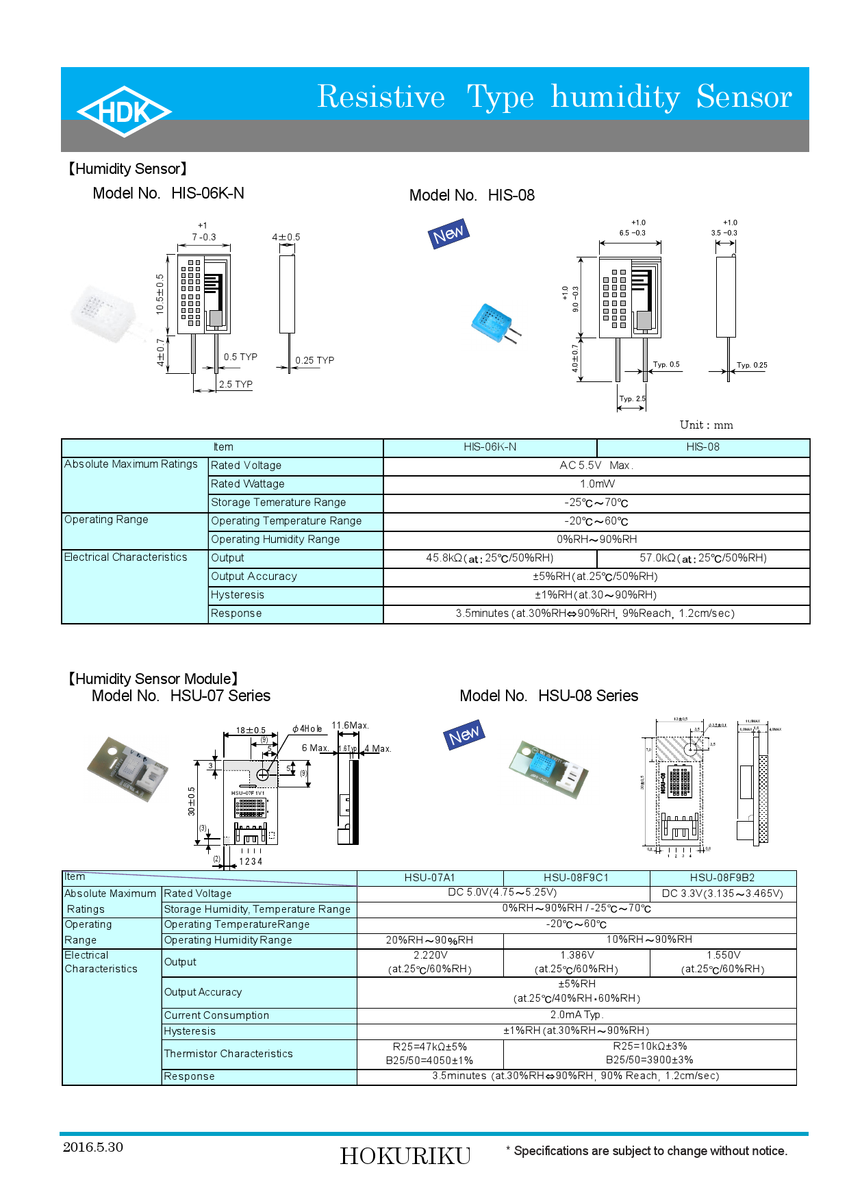 Zero Point Module Hsm275 HIS-06K-N_(HDK(北陆电气))HIS-06K-N中文资料_价格_PDF手册-立创电子商城