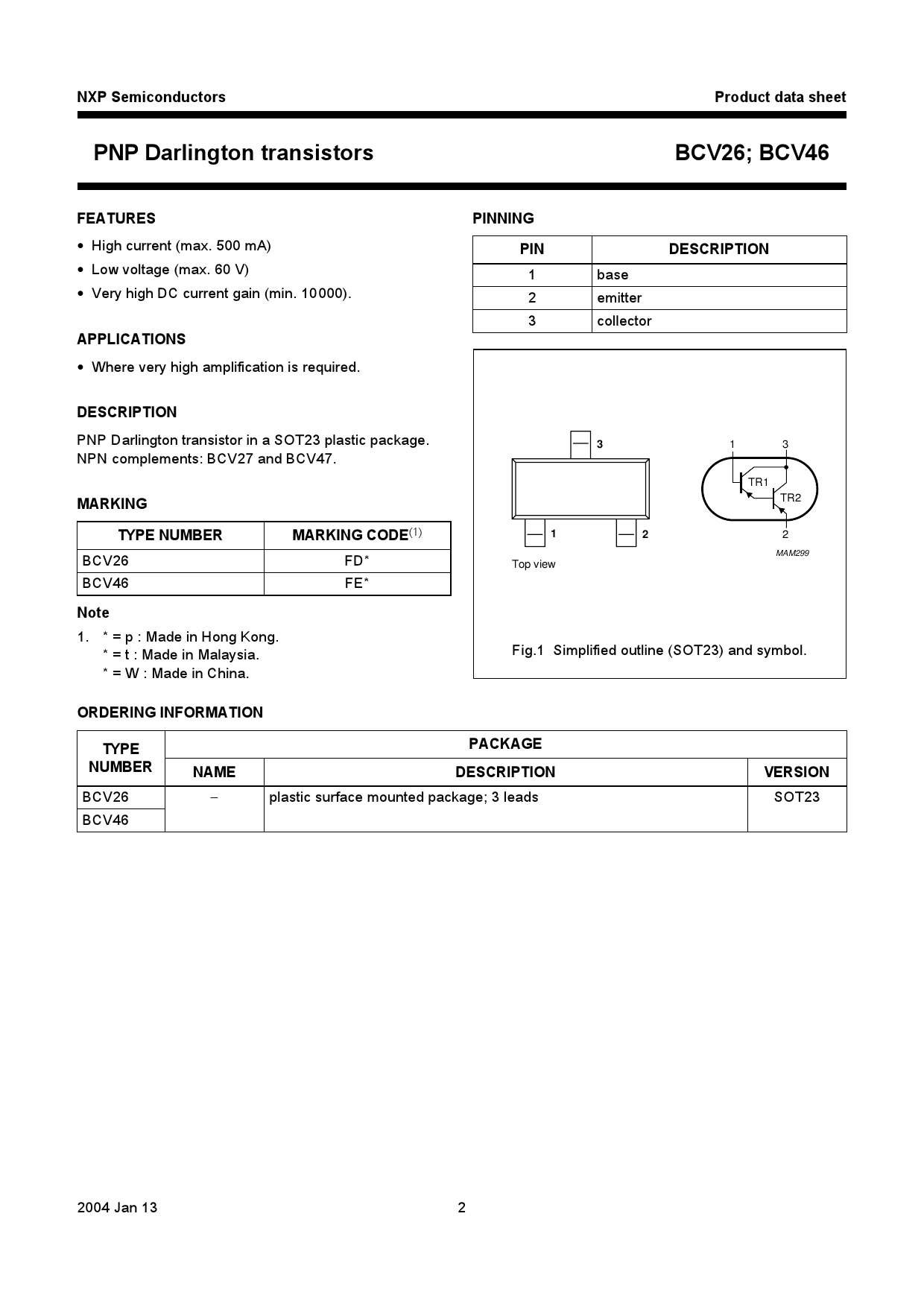 BCV46,215_（Nexperia(安世)）BCV46,215中文资料_价格_PDF手册-立创电子商城