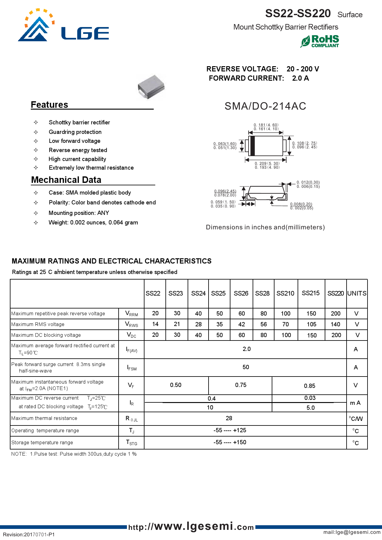 2a直流反向耐压(vr)100v商品目录肖特基二极管属性参数值找到类似商品