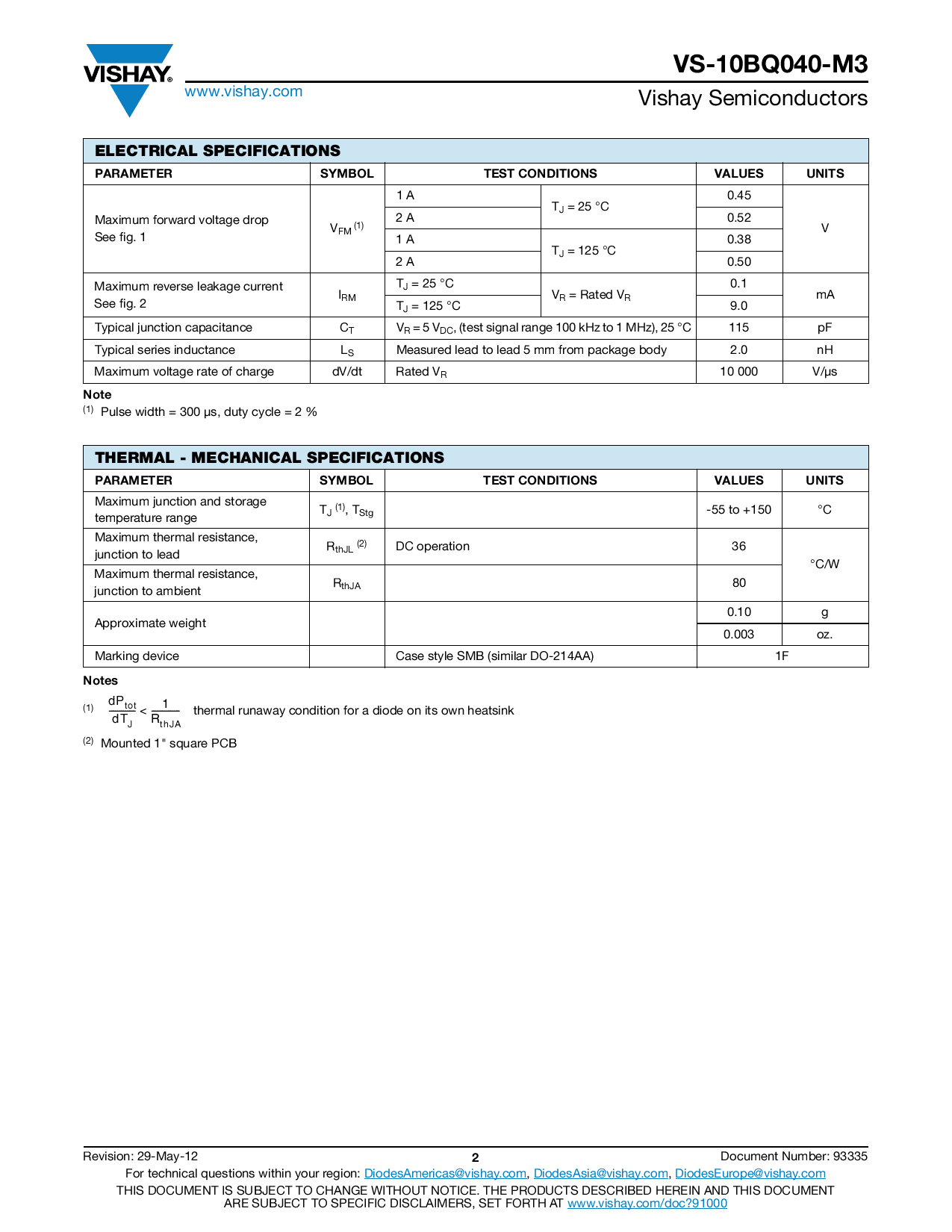 VS-10BQ040-M3/5BT_（VISHAY(威世)）VS-10BQ040-M3/5BT中文资料_价格_PDF手册-立创电子商城