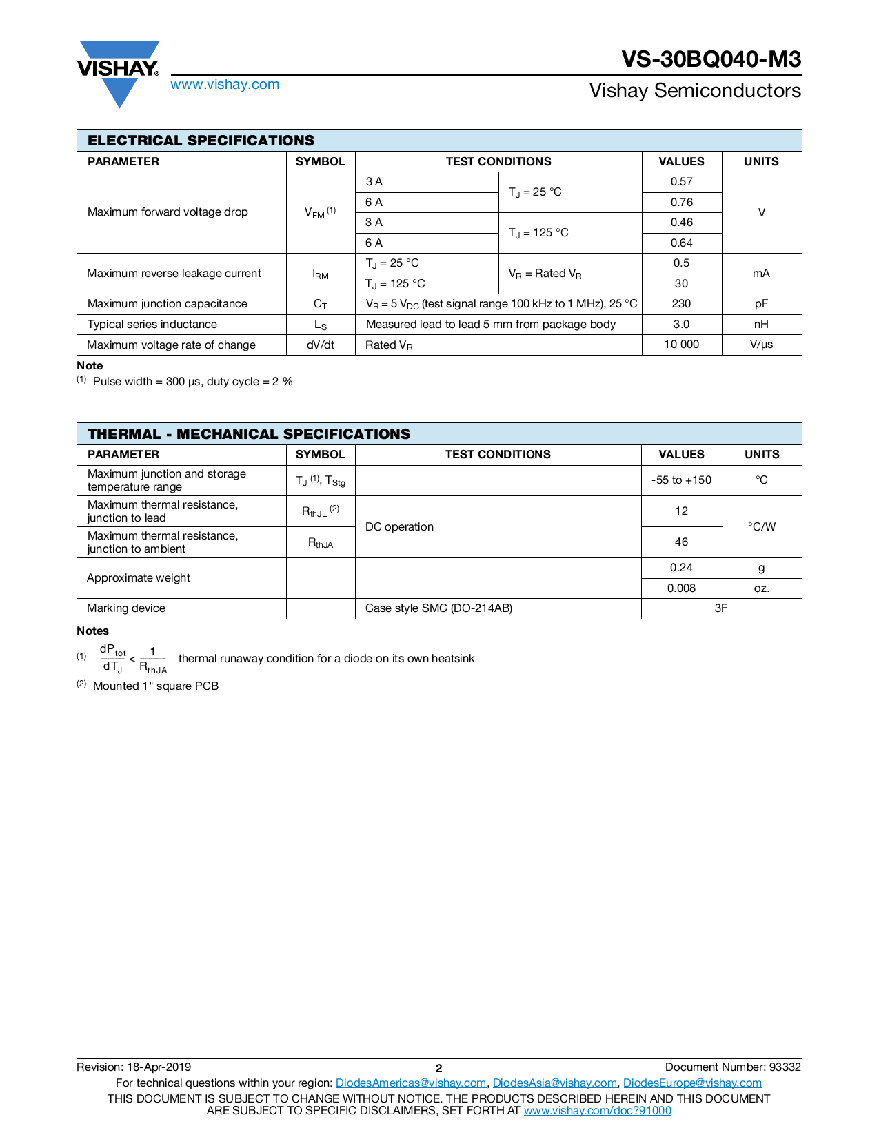 VS-30BQ040-M3/9AT_（VISHAY(威世)）VS-30BQ040-M3/9AT中文资料_价格_PDF手册-立创电子商城