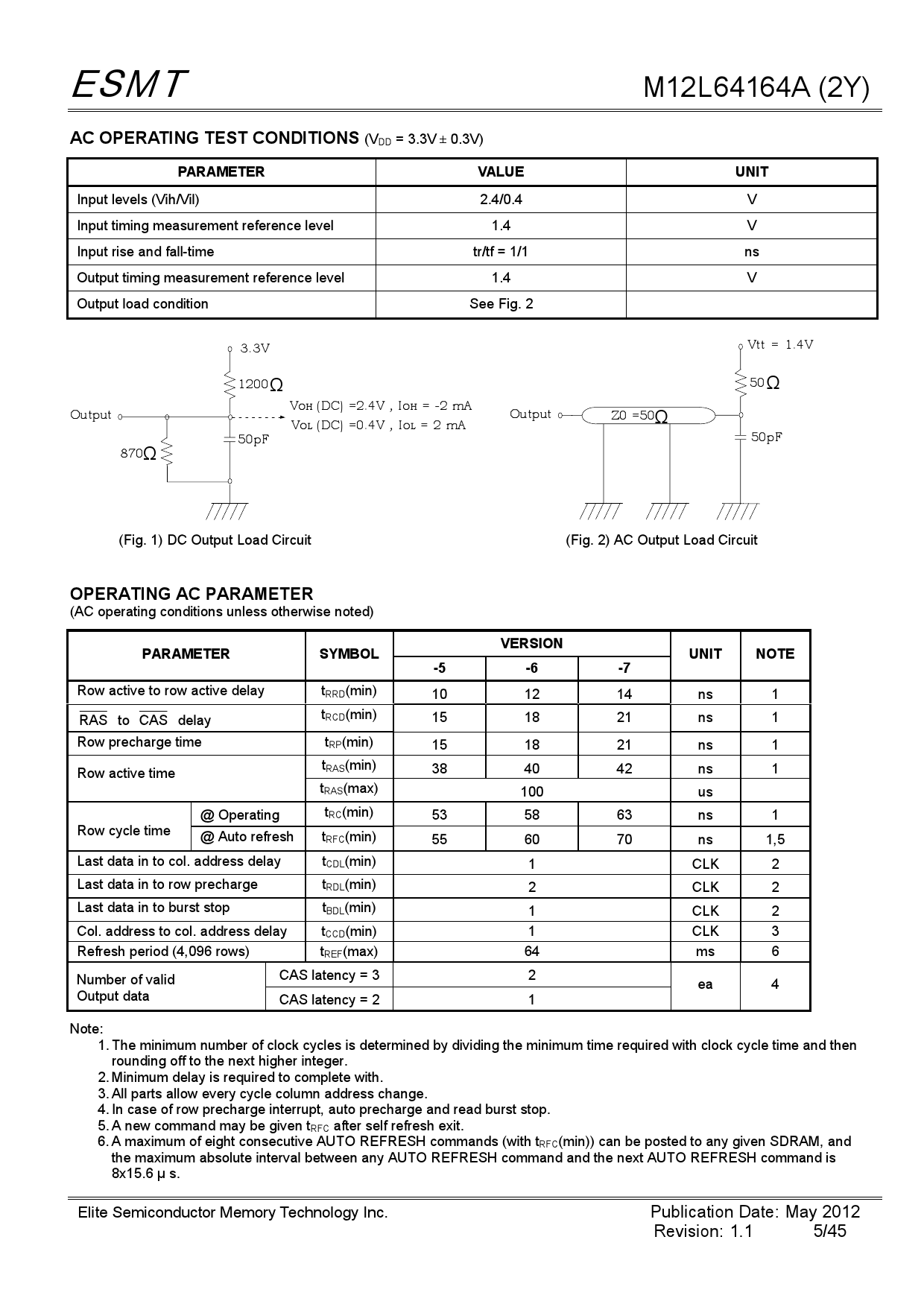M12L64164A-5TG2C_（ESMT(晶豪)）M12L64164A-5TG2C中文资料_价格_PDF手册-立创电子商城