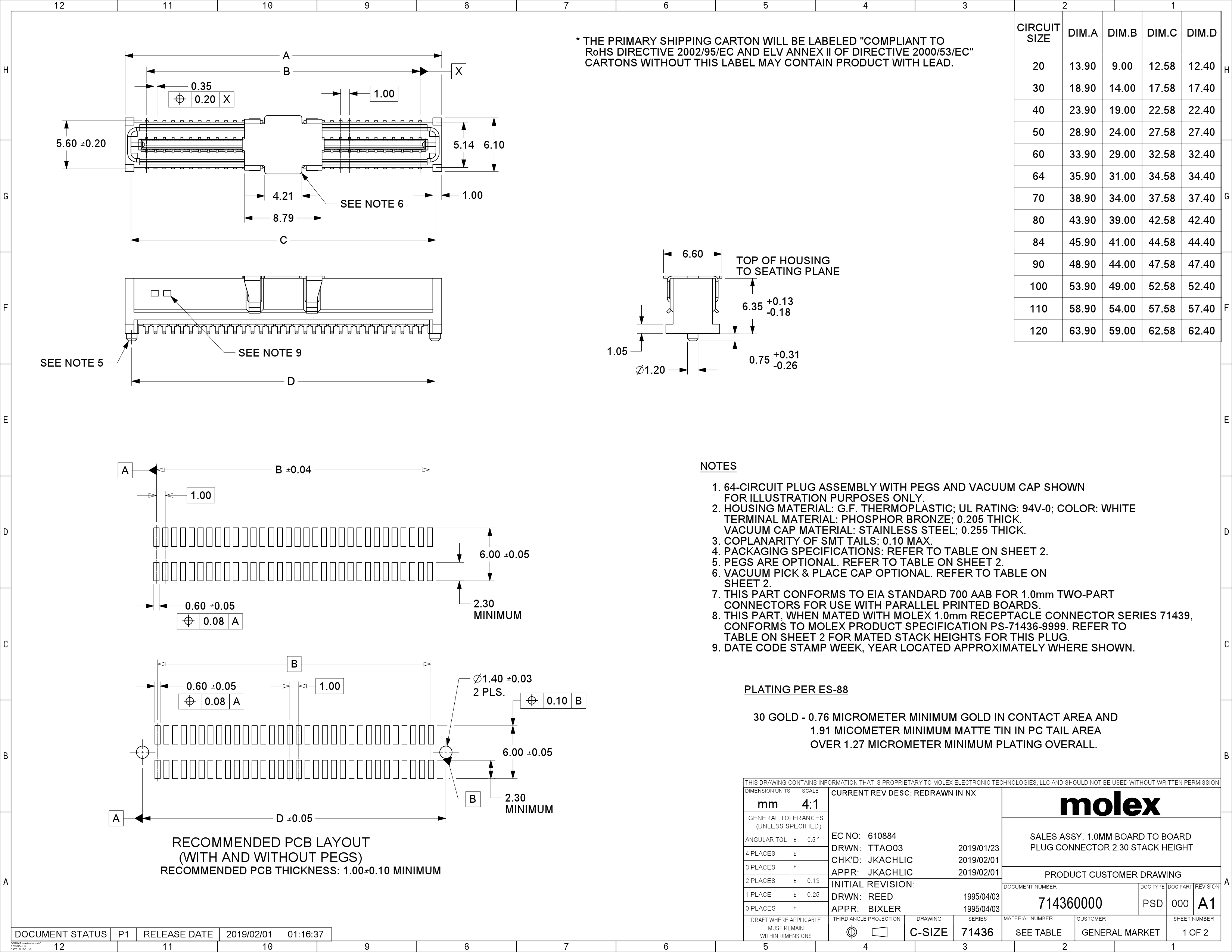 714360464_（MOLEX）714360464中文资料_价格_PDF手册-立创电子商城