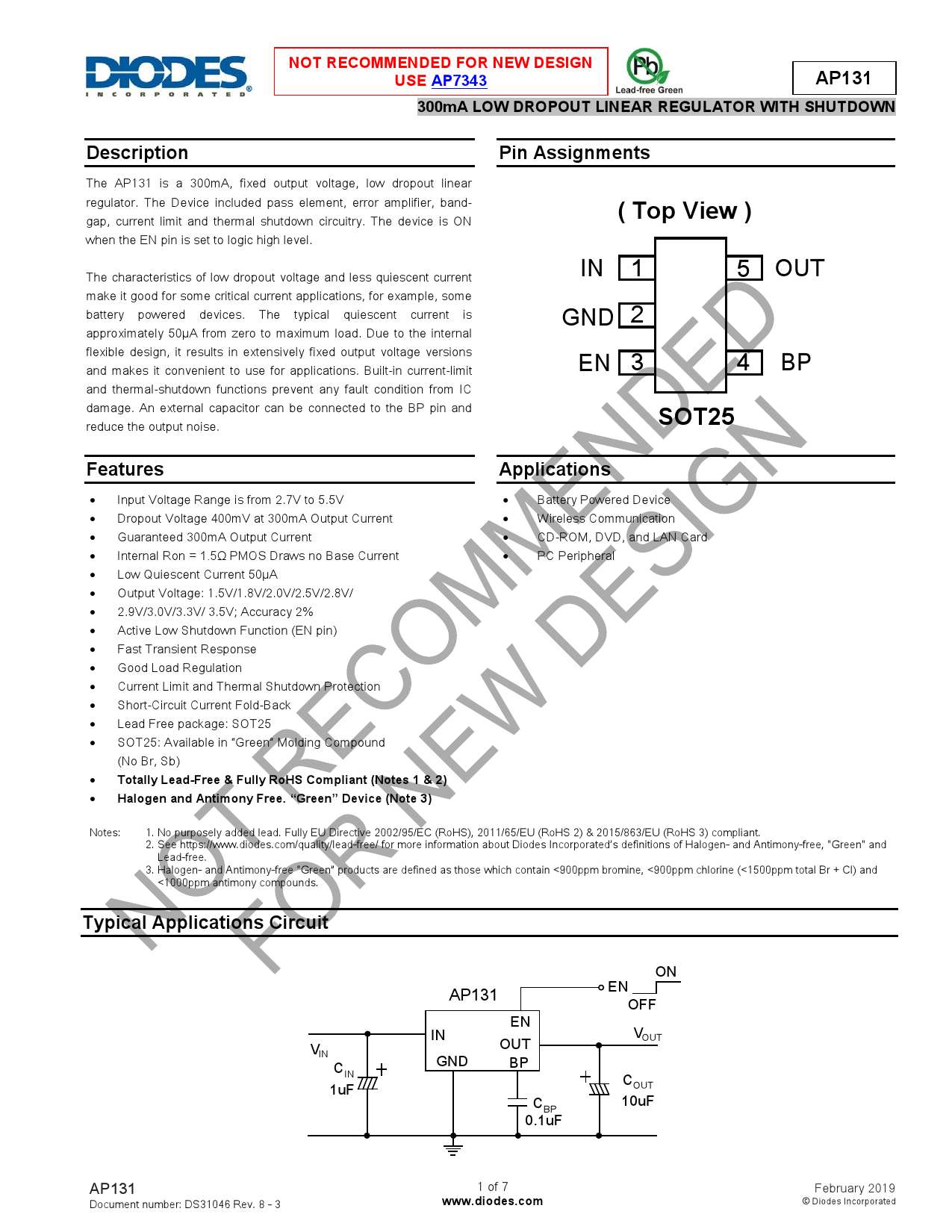 Ap131 Router AP131-33WG-7_(DIODES(美台))AP131-33WG-7中文资料_价格_PDF手册-立创电子商城