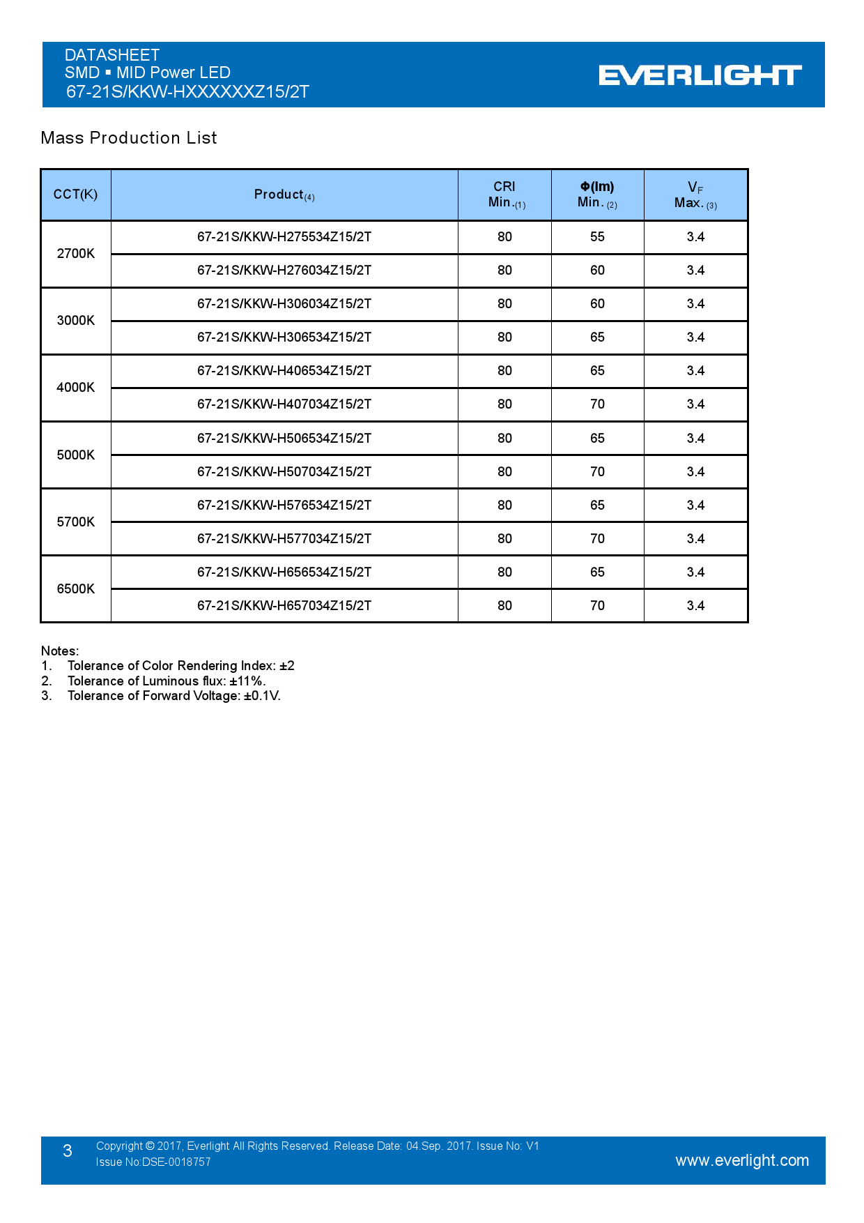 6721S/KKWH506534Z15/2T_（EVERLIGHT(亿光)）6721S/KKWH506534Z15/2T中文资料_价格