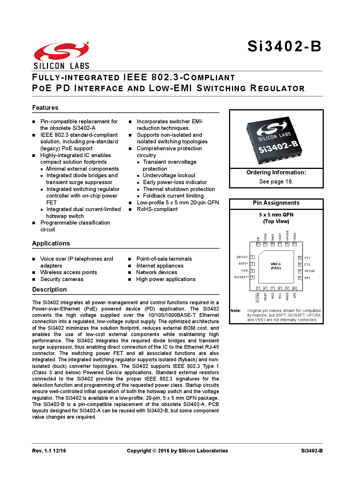 SI3402-B-GMR_（SILICON LABS(芯科)）SI3402-B-GMR中文资料_价格_PDF手册-立创电子商城