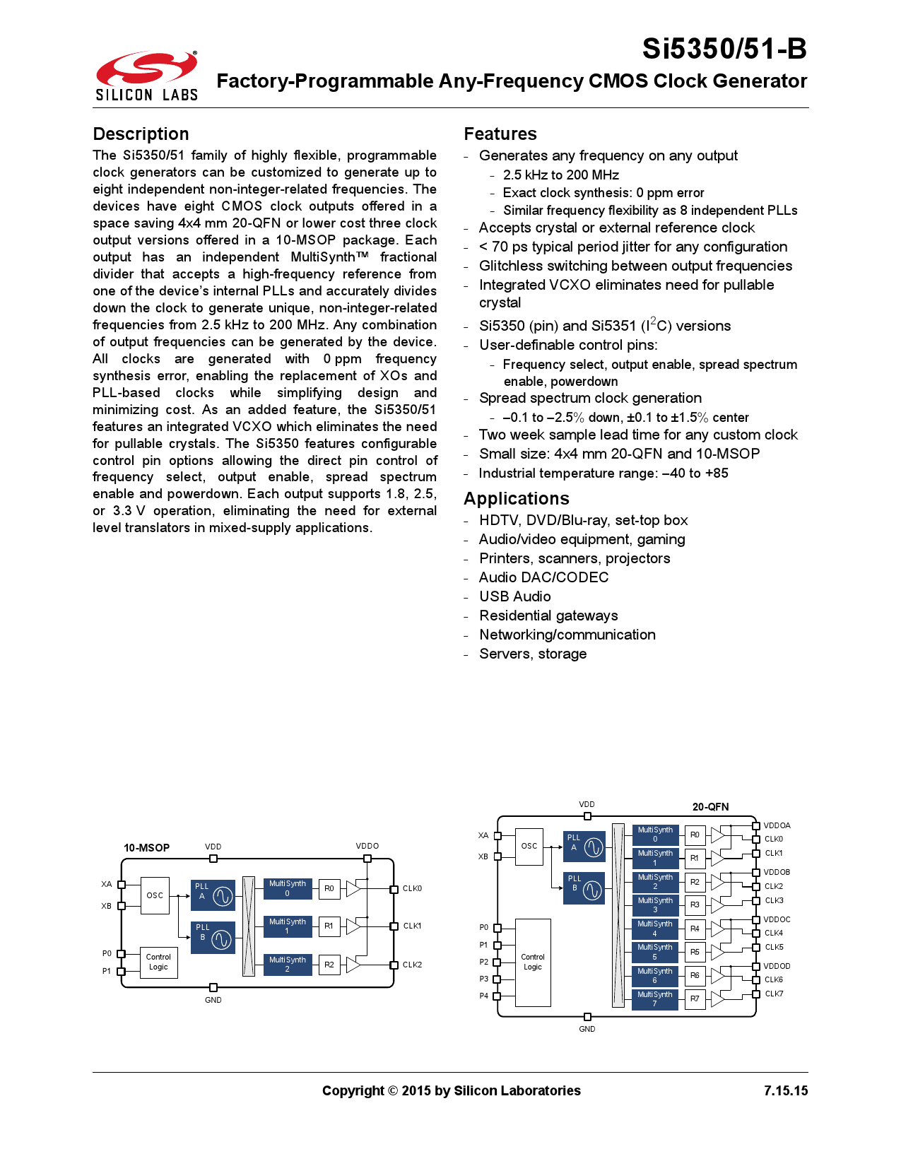 SI5351B-B04480-GM_（SILICON LABS(芯科)）SI5351B-B04480-GM中文资料_价格_PDF手册-立创电子商城