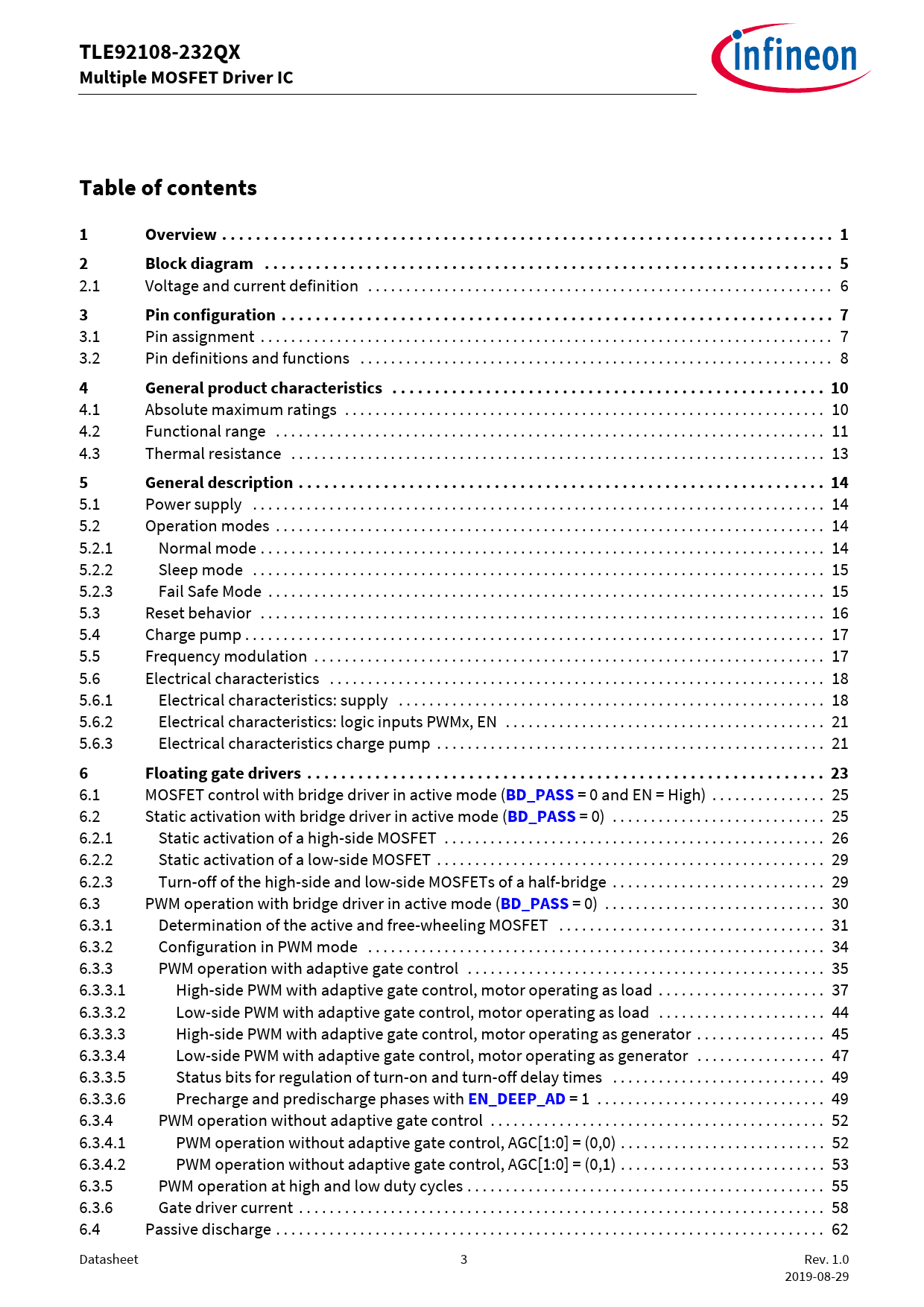 TLE92108 232QX Infineon TLE92108 232QX PDF 