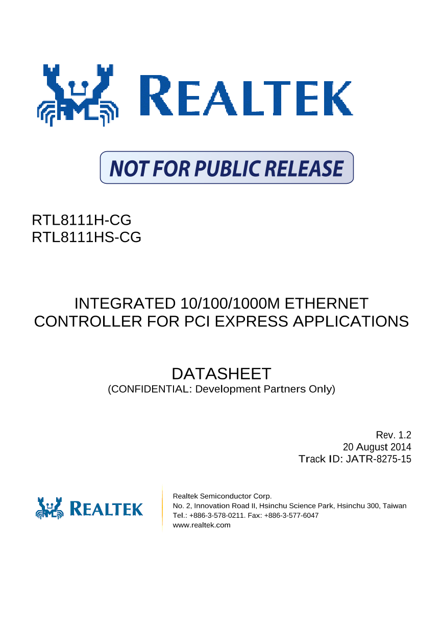 Realtek rtl8111h что это