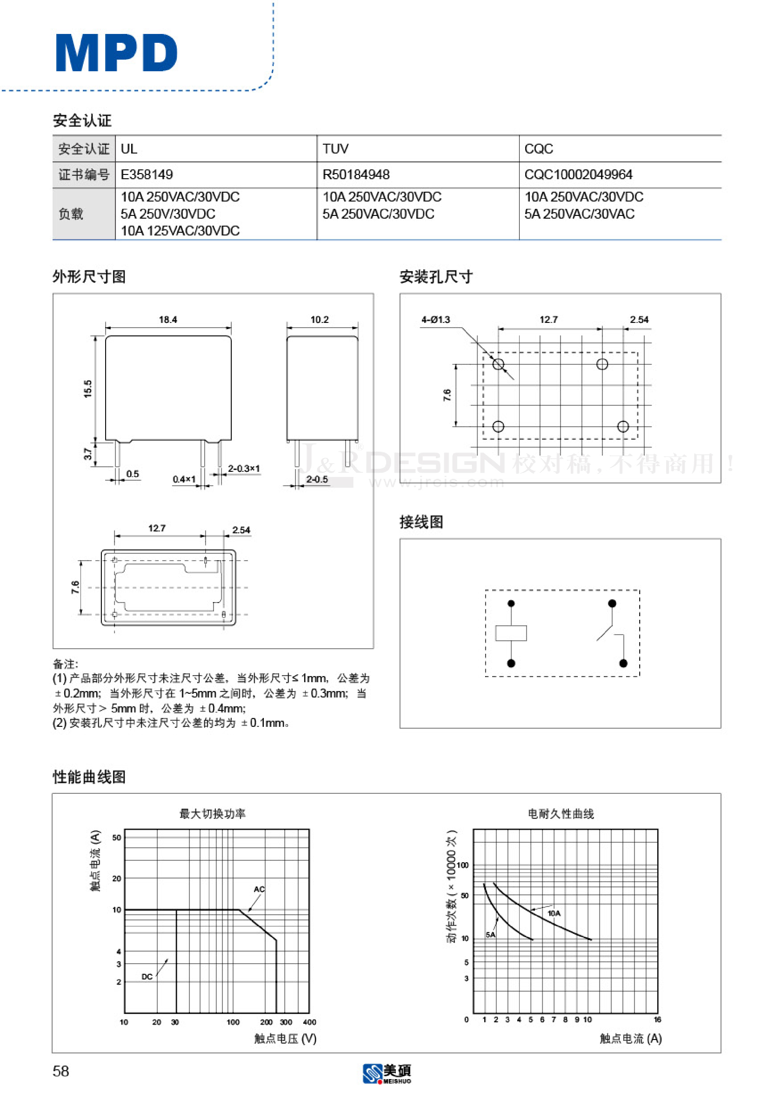 Mpd S 124 A045w10a（meishuo美硕）mpd S 124 A045w10a中文资料价格pdf手册 立