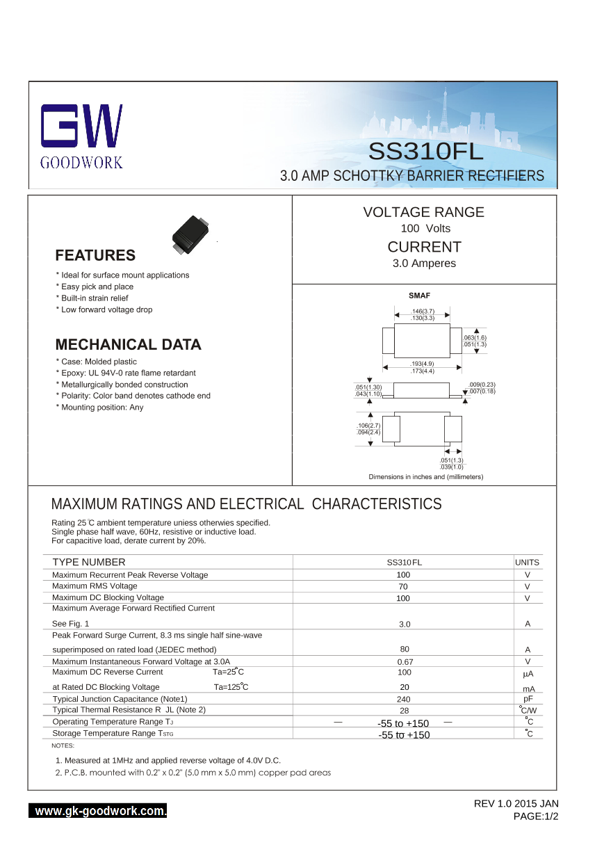 ss310fl_(goodwork(固得沃克)ss310fl中文资料_价格_pdf手册-立创