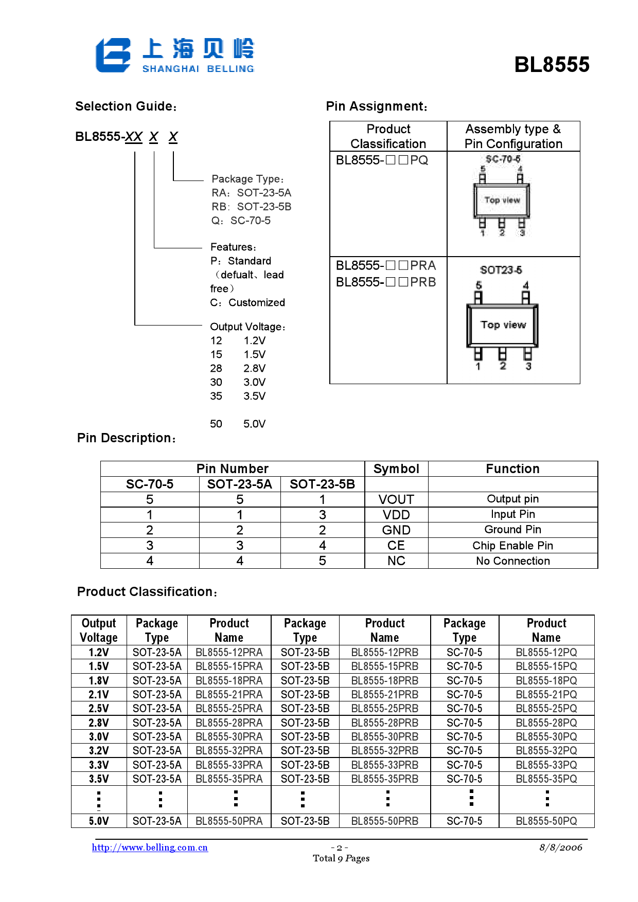 BL8555-30PRA_（BL(上海贝岭)）BL8555-30PRA中文资料_价格_PDF手册-立创电子商城
