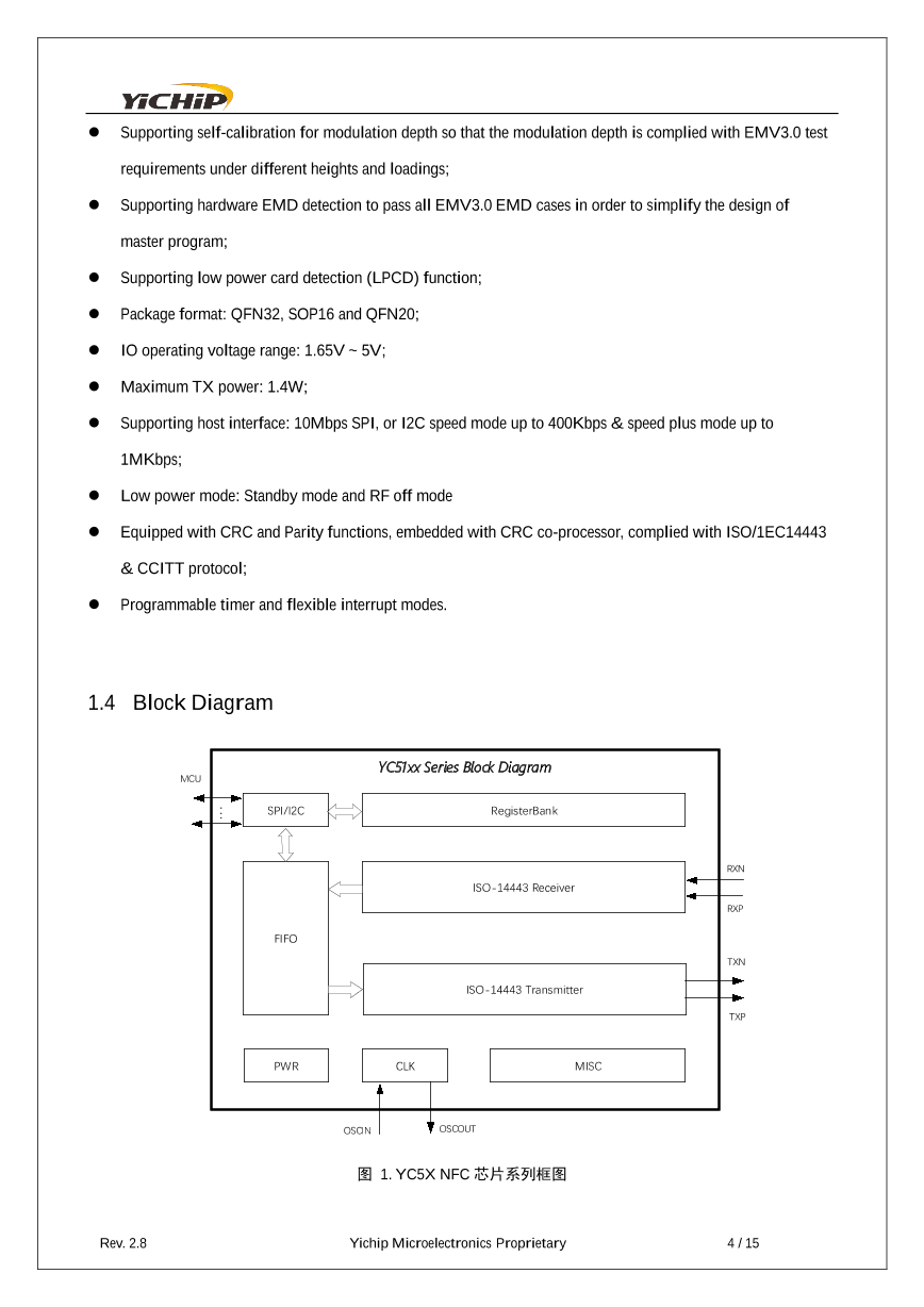 YC5018_（YICHIP(易兆微)）YC5018中文资料_价格_PDF手册-立创电子商城