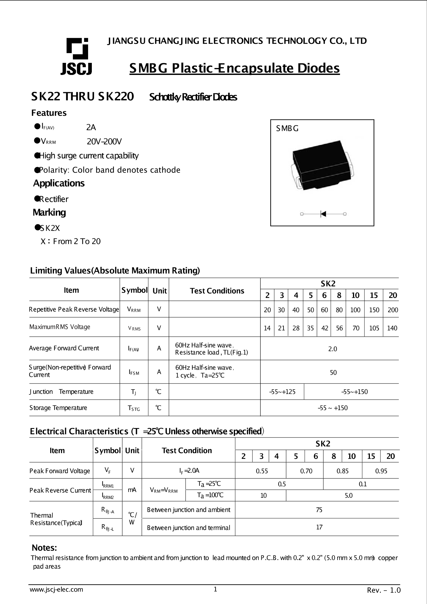 SK26_（CJ(江苏长电/长晶)）SK26中文资料_价格_PDF手册-立创电子商城