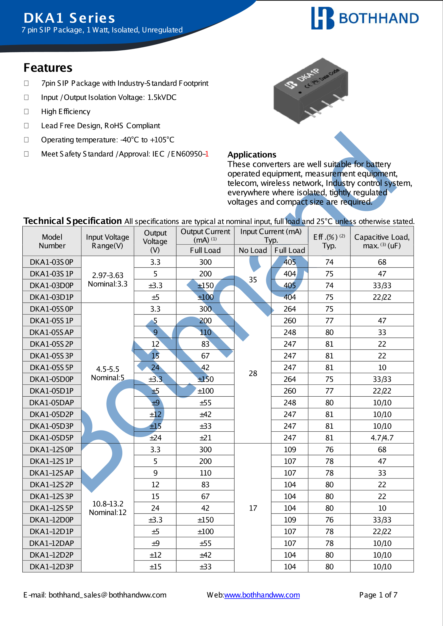 DKA1-05S5P_(BOTHHAND(帛汉))DKA1-05S5P中文资料_价格_PDF手册-立创电子商城