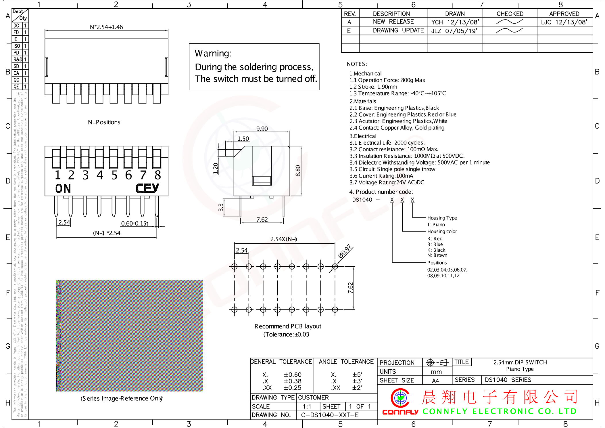 DS1040-01RN_（CONNFLY）DS1040-01RN中文资料_价格_PDF手册-立创电子商城
