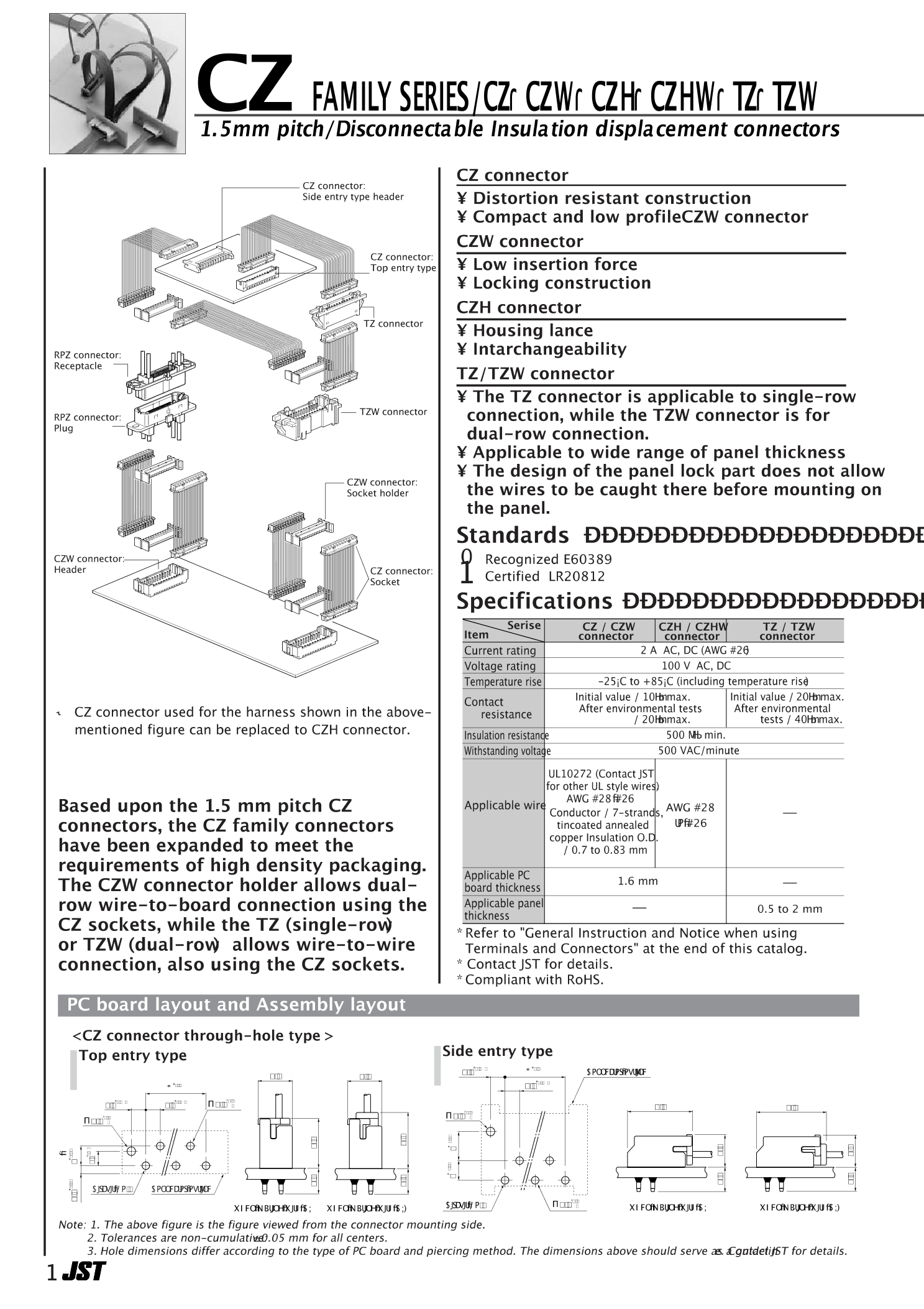 B17B-CZHK-B-1 (LF)(SN)(V)_（JST）B17B-CZHK-B-1 (LF)(SN)(V)中文资料_价格_PDF手册-立 ...