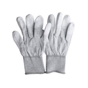 SEAGEBEL(希洁贝尔)[1整包10双]防静电碳纤维手套(涂指) 灰色L码 ST-86000501L