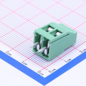 5.08mm 1x2P 排数:1 每排P数:2 直插