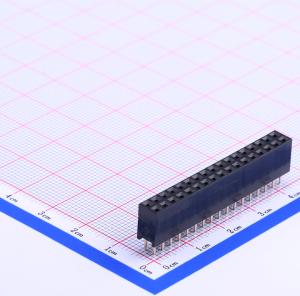 黑色 间距:2.54mm 2x17P 直插