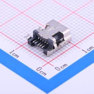 USB连接器 MINI 5P母头 铜壳 沉板1.7mm商品缩略图