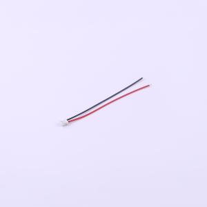 1332#24 红黑 L=100MM 一端2PIN/JST2.0 一端2MM剥皮上锡
