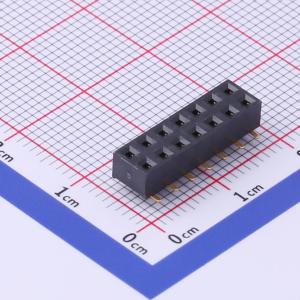 间距:2.54mm 2x7P 立贴