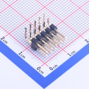 2x5P 间距:2.54mm 方针 弯插