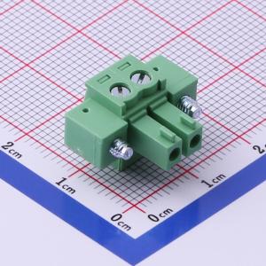 3.81mm 1x2P 排数:1 每排P数:2 螺丝固定