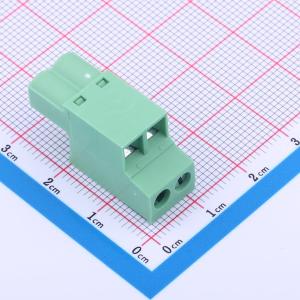 绿色 5.08mm 1x2P 排数:1 每排P数:2