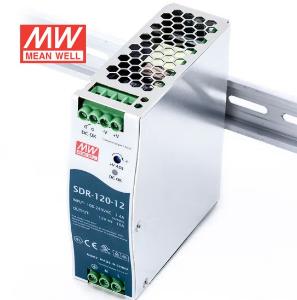 MW(明纬)SDR-120-12 导轨安装PFC开关电源(120W左右) 12V10A