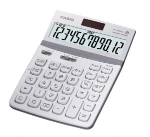 卡西欧(CASIO)DW-200TW-WE 炫彩计算器 魅雅太阳能钢琴烤漆面板 大型商务送礼计算机（莹雪白色）