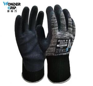 Wonder Grip(多给力)R0Ck & St0ne加强型乳胶起皱作业手套WG-333-10