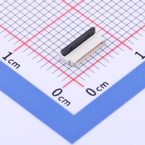 翻盖式 双侧触点/上下接 P数:10P 间距:0.5mm