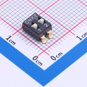 2.54mm 2位贴片高柄拨码开关