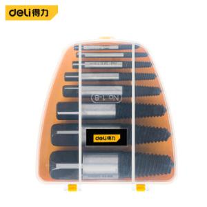 得力（deli）断头螺丝取出器8件套修滑牙滑丝反牙维修拆除工具断螺丝双头断丝取丝器 M3-M55取出器8件套