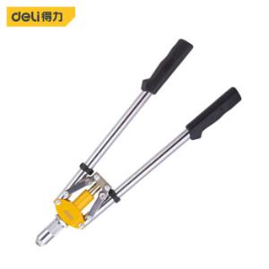 得力（deli ）双把铆钉枪拉钉拉铆枪省力铝合金卯钉拉丁枪钳家用手动打钉器 双把拉铆枪430mm