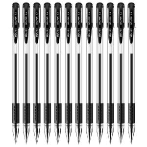 得力6600经典办公中性笔签字笔0.5mm 子弹头(黑)