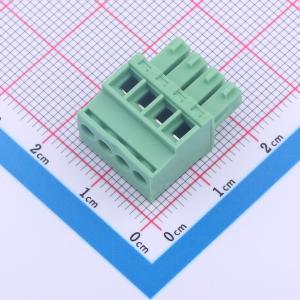 绿色 3.5mm 1x4P 排数:1 每排P数:4