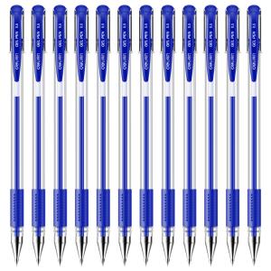 得力6600ES 中性笔水笔 子弹头签字笔0.5mm 蓝色