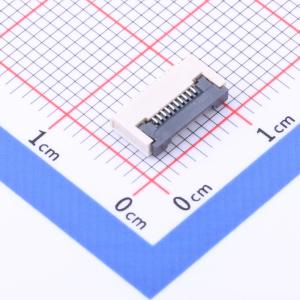 翻盖式 下接 P数:10P 间距:0.5mm