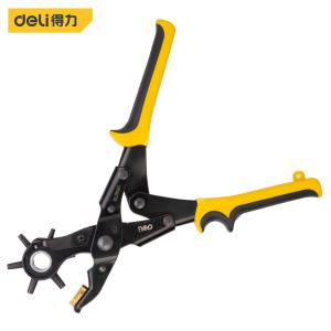 得力(deli) 升级款重型省力皮带打孔钳腰带皮具打孔器9英寸