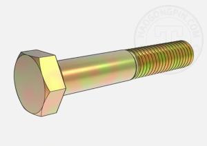 TBF(天宝) 外六角型螺栓 GB5782 M16X65 合金钢 8.8级 半牙 淬黄 盒装