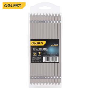 得力(deli)6.3mm耐磨型双头旋具头PH2x150mm